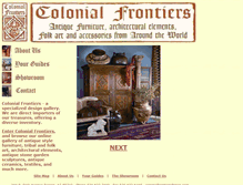 Tablet Screenshot of colonialfrontiers.com